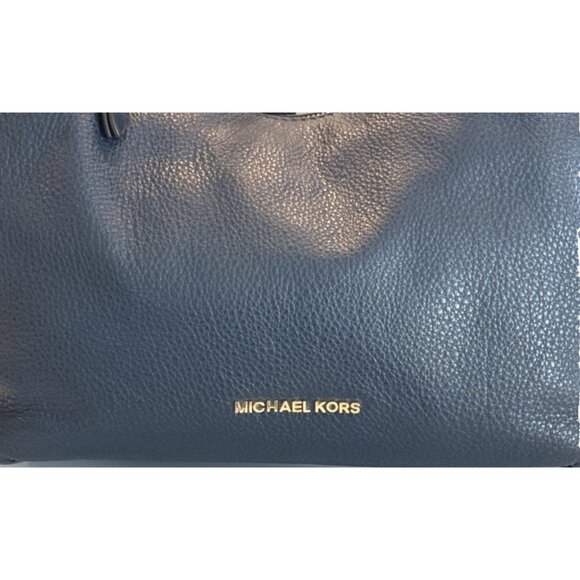 Michael Kors Isabella Black Pebbled Leather Handbag Shoulder Bag Gold Hardware - Picture 3 of 9